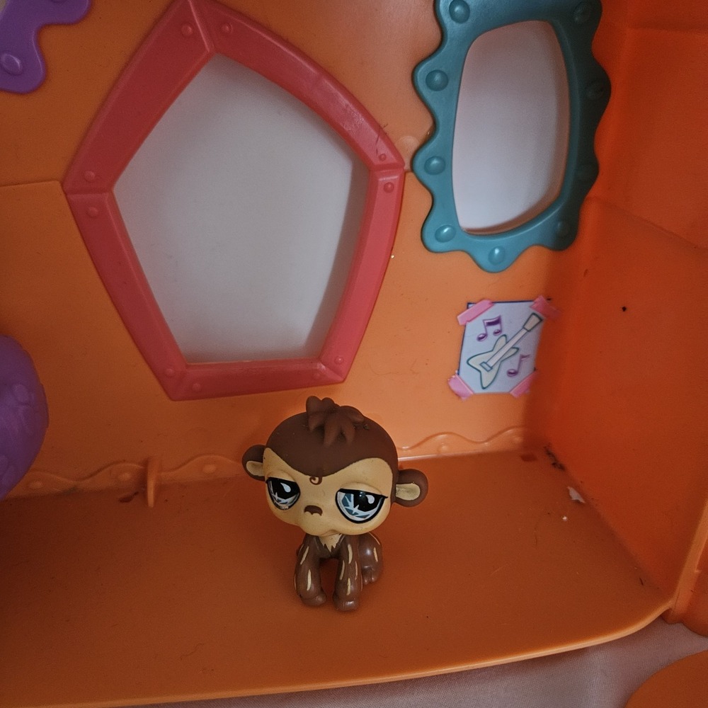 Hasbro LPS Littlest Pet Shop Orange Club Tree House Play Set *Read 2007 2 Pets - Picture 6 of 10